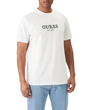 GUESS LOGO CONTRAST T-shirt en coton - T-shirt