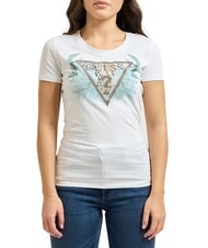 GUESS FEATHER TRIANGLE T-shirt en coton - T-shirt