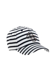 GUESS CECILIA STRIPED MARINA Casquette &agrave; visi&egrave;re - Bonnets