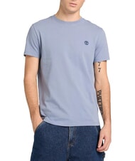 TIMBERLAND SS DUNRIVER CREW T-shirt en cotton bleu moyen - T-shirt - 1