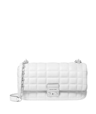 MICHAEL KORS TRIBECA Sac bandouli&egrave;re en cuir blanc - Sacs pour Femme - 1