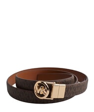 MICHAEL KORS BELT Ceinture r&eacute;versible en cuir brun - Ceintures - 1