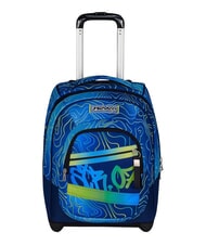 SEVEN NUANCED Sac &agrave; dos trolley &agrave; 2 roues, fixe Bluedeep - Sacs &agrave; dos &agrave; roulettes - 1