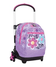 YUB MAGISHADE Sac &agrave; dos trolley &agrave; 3 roues, amovible violet - Sacs &agrave; dos &agrave; roulettes - 1