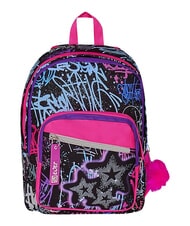 SJGANG SJ EVER FIXSTAR GIRL Sac &agrave; dos &agrave; double compartiment Noir - Sacs &agrave; dos pour l'&Eacute;cole & les Loisirs - 1