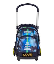SEVEN WRITE DOWN Sac &agrave; dos trolley &agrave; 3 roues, amovible m&eacute;tal - Sacs &agrave; dos &agrave; roulettes - 1