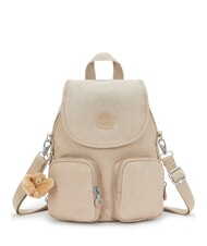 KIPLING FIREFLY UP CONVERTIBLE Sac &agrave; dos beige paillet&eacute; - Sacs pour Femme - 1