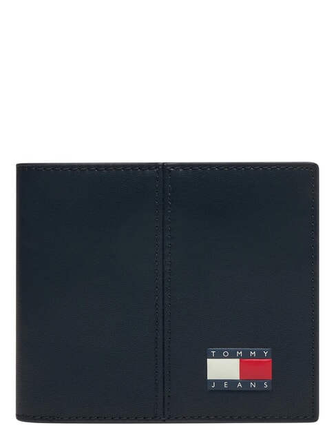 TOMMY HILFIGER TJ HERITAGE Mini portefeuille avec porte-cartes marine nuit noire - Portefeuilles Homme