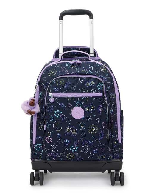 KIPLING NEW ZEA Sac &agrave; dos &agrave; roulettes avec support pour ordinateur portable &eacute;toile licorne - Sacs &agrave; dos &agrave; roulettes