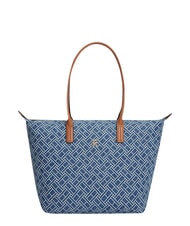 TOMMY HILFIGER POPETTE Sac cabas bandouli&egrave;re, XL denim bleu - Sacs pour Femme - 1