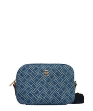 TOMMY HILFIGER POPETTE Mini sac bandouli&egrave;re denim bleu - Sacs pour Femme - 1