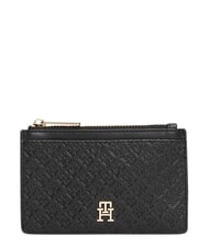 TOMMY HILFIGER TH ICON titulaire de carte de cr&eacute;dit le noir - Portefeuilles Femme - 1