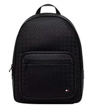 TOMMY HILFIGER TH EMBOSSED FLAG Sac &agrave; dos avec poche avant le noir - Sacs &agrave; dos pour l'&Eacute;cole & les Loisirs - 1