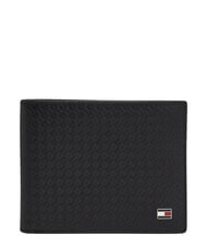 TOMMY HILFIGER TH EMBOSSED Portefeuille avec porte-cartes, en cuir - Portefeuilles Homme