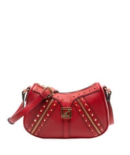 GAUD&Igrave; EMMA Sac &agrave; bandouli&egrave;re avec clous ROUGE - Sacs pour Femme - 1