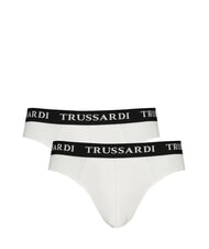 TRUSSARDI BRANDED ELASTIC Lot de 2 slips blanc - Slip homme - 1