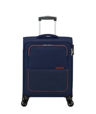 AMERICAN TOURISTER AIR WAVE Chariot &agrave; bagages &agrave; main bleu marine/orange - Valises cabine - 1