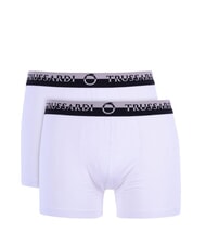 TRUSSARDI DOUBLE ELASTIC Lot de 2 paires de boxers blanc - Slip homme - 1