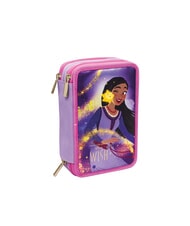 WISH WISH STRONG HEART Trousse &agrave; crayons &agrave; 3 fermetures &eacute;clair - &Eacute;tuis et Accessoires