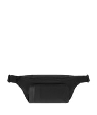 PIQUADRO P16PLUS SPCIAL Sac banane en tissu recycl&eacute; et cuir Noir - Sacs banane - 1