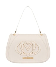 LOVE MOSCHINO LOGO Sac bandouli&egrave;re, avec bandouli&egrave;re Ivoire - Sacs pour Femme - 1