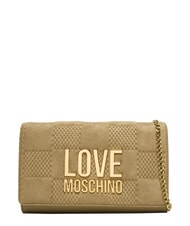 LOVE MOSCHINO PATCHY Pochette &agrave; cha&icirc;ne sable - Sacs pour Femme - 1