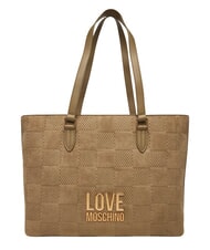 LOVE MOSCHINO PATCHY sac de courses, sac bandouli&egrave;re sable - Sacs pour Femme - 1