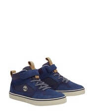 TIMBERLAND STONE JUMP MID Baskets en cuir mixte bleu fonc&eacute; - Chaussures de b&eacute;b&eacute; - 1
