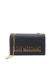 LOVE MOSCHINO BOLD LOVE Chain sac bandouli&egrave;re Noir - Sacs pour Femme - 1