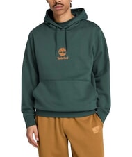TIMBERLAND PRINT STACK LOGO Sweatshirt &agrave; capuche pignons verts - Pulls molletonn&eacute;s - 1