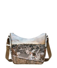 YNOT YESBAG Sac bandouli&egrave;re Hobo avec poche trulli romantique - Sacs pour Femme - 1