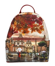 YNOT YESBAG Sac &agrave; dos avec poche avant Rome sous la pluie - Sacs pour Femme - 1