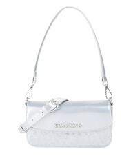 MARIO VALENTINO GERANIUM Mini sac bandouli&egrave;re &agrave; rabat argent - Sacs pour Femme - 1