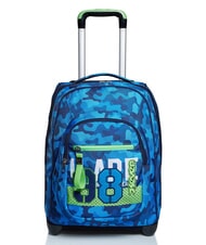 SEVEN CREW Sac &agrave; dos &agrave; roulettes Bleu de Delft - Sacs &agrave; dos &agrave; roulettes - 1
