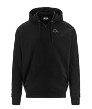 KAPPA LOGO Sweatshirt &agrave; capuche noir - Pulls molletonn&eacute;s - 1