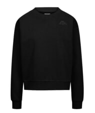 KAPPA LOGO Sweat-shirt &agrave; col rond noir - Sweat-shirts pour femmes - 1