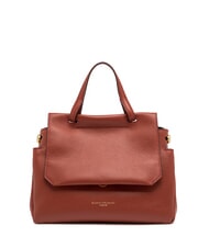 GIANNI CHIARINI OTTAVIA Sac en cuir fabriqu&eacute; en Italie rouge brique - Sacs pour Femme - 1