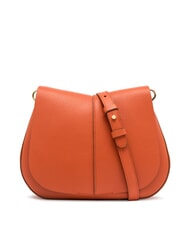 GIANNI CHIARINI HELENA ROUND Sac en cuir avec double bandouli&egrave;re corail - Sacs pour Femme - 1