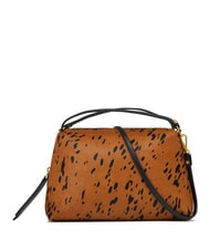 GIANNI CHIARINI ALIFA Sac &agrave; main avec bandouli&egrave;re cognac noir - Sacs pour Femme - 1