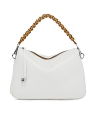 GIANNI CHIARINI MIA Sac en cuir martel&eacute; avec bandouli&egrave;re nature blanche - Sacs pour Femme - 1