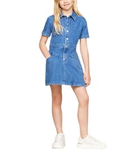 TOMMY HILFIGER TH Robe en jean &agrave; manches courtes pour filles - Robes pour petites filles