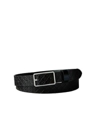 CALVIN KLEIN LOGO ALL OVER ceinture en cuir - Ceintures