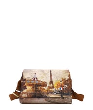 YNOT YESBAG Sac bandouli&egrave;re &agrave; rabat Paris dr&ocirc;le - Sacs pour Femme - 1