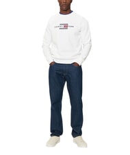 TOMMY HILFIGER TH Sweat-shirt blanc - Pulls molletonn&eacute;s - 1