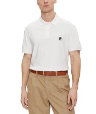 TOMMY HILFIGER TH polo &agrave; manches courtes blanc - chemise polo - 1
