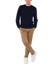 TOMMY HILFIGER TH pull en coton &agrave; col rond ciel du d&eacute;sert - Pulls pour hommes - 1