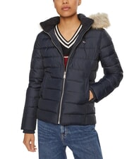 TOMMY HILFIGER TH JEANS couette en duvet marine nuit noire - Doudounes femme - 1