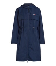 TOMMY HILFIGER TH JEANS veste longue marine nuit noire - Vestes pour femmes - 1