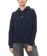 TOMMY HILFIGER TH JEANS Sweat-shirt en coton marine nuit noire - Sweat-shirts pour femmes - 1