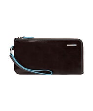 PIQUADRO BLUE SQUARE Portefeuille / Pochette en cuir ACAJOU - Sacs pour Femme - 1